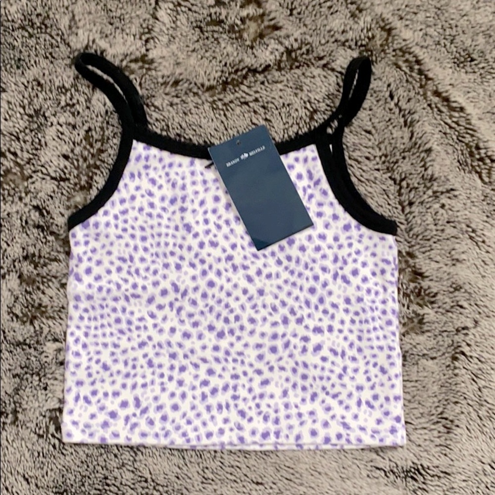 🕊purple cheetah tank🕊